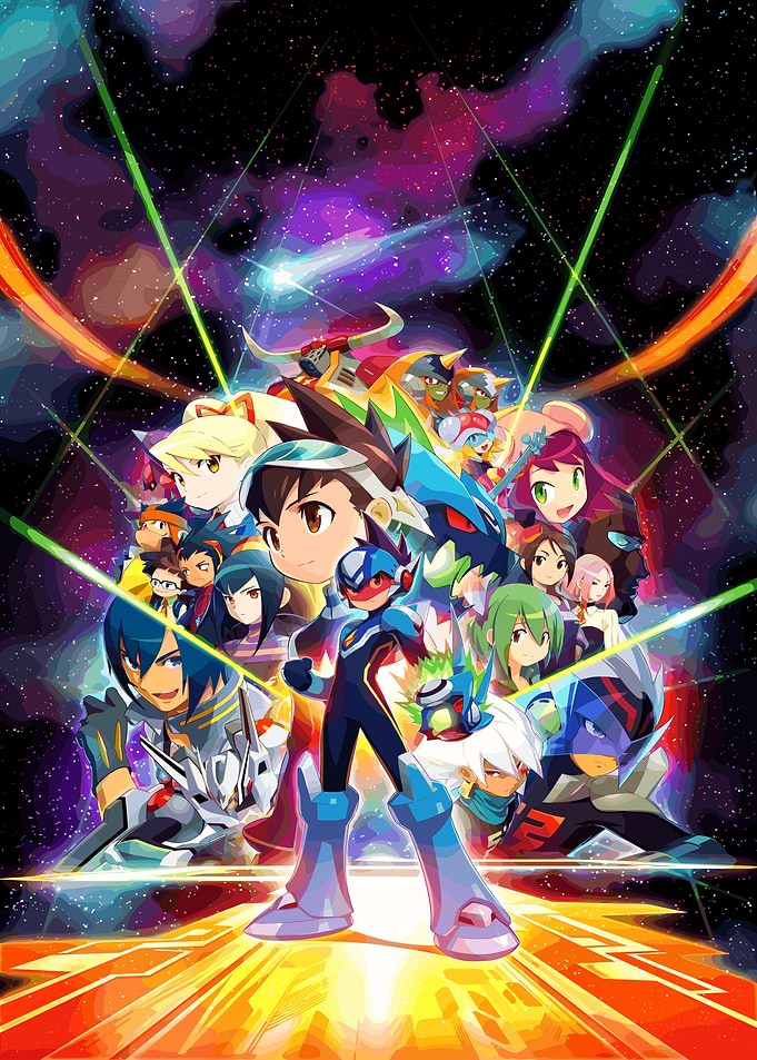 Mega Man Star Force Group Illustration