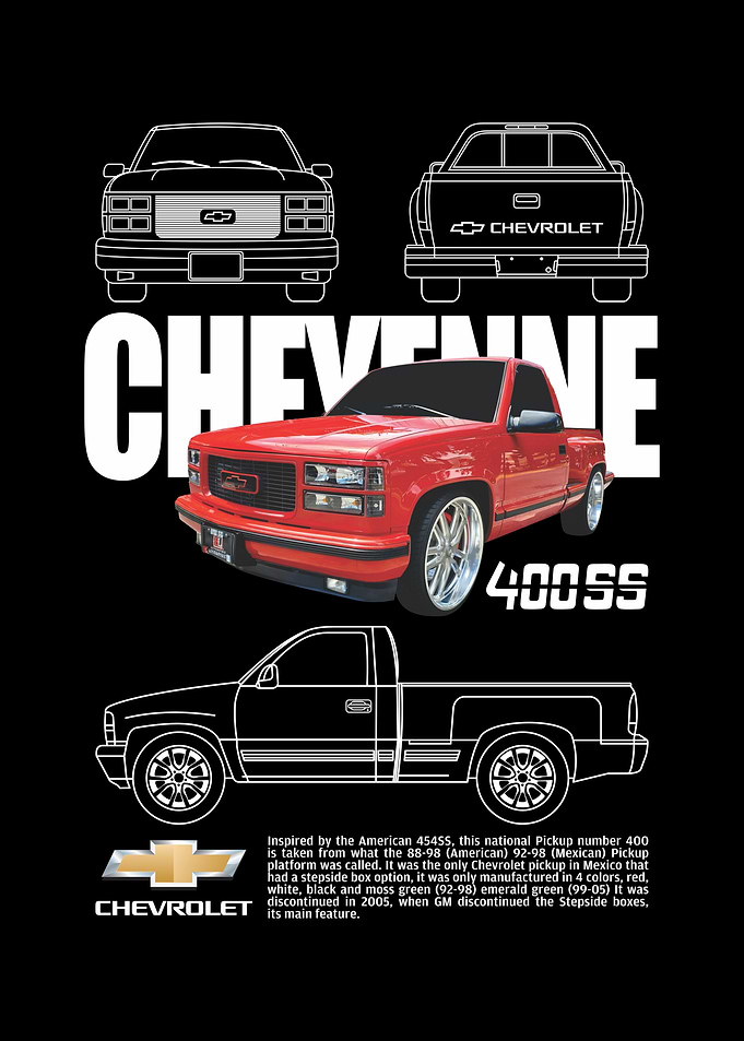 Chevrolet Cheyenne 400SS Truck Illustration