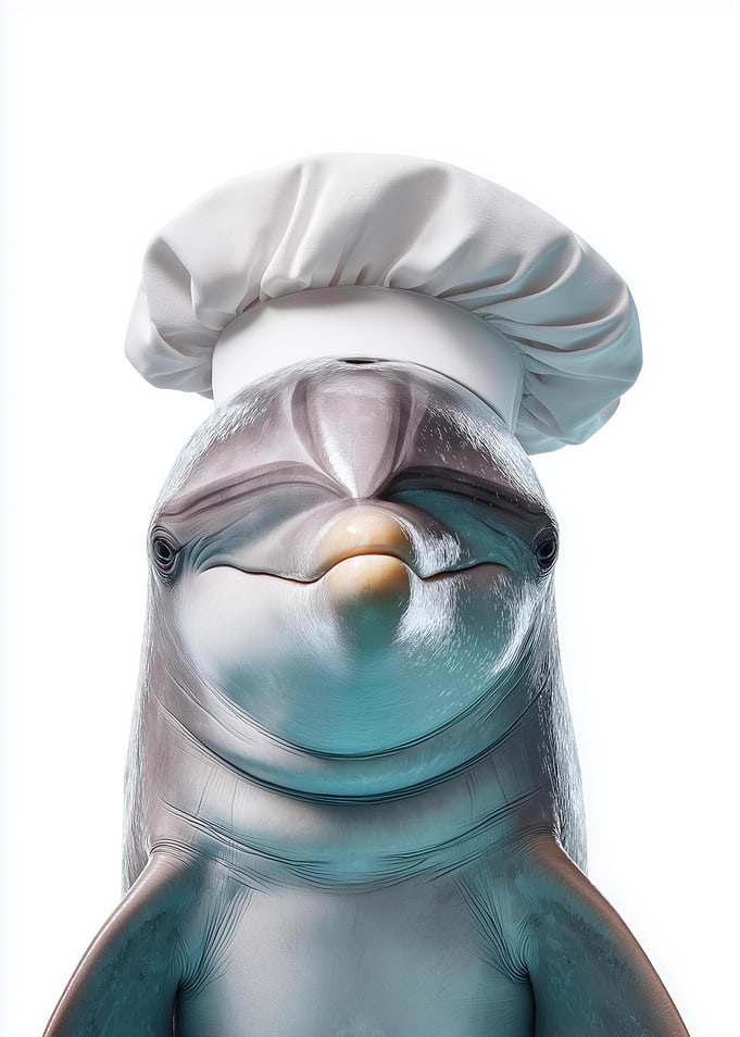 Dolphin Chef Portrait