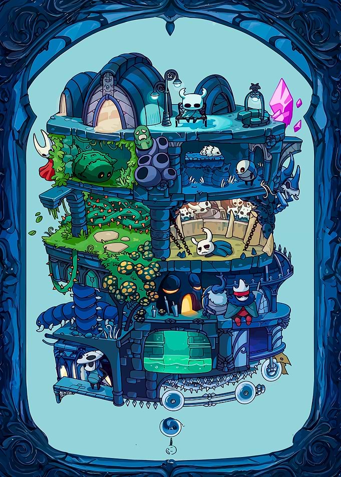 Hollow Knight Multi-Level Structure