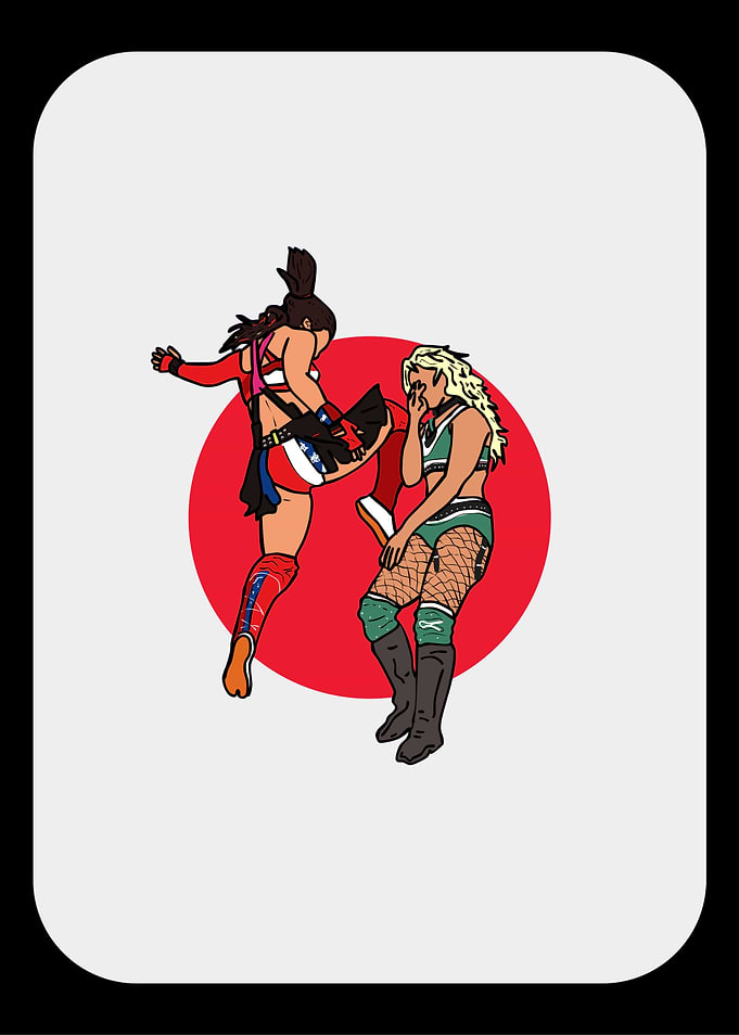 Flying Knee Strike - Pro Wrestling