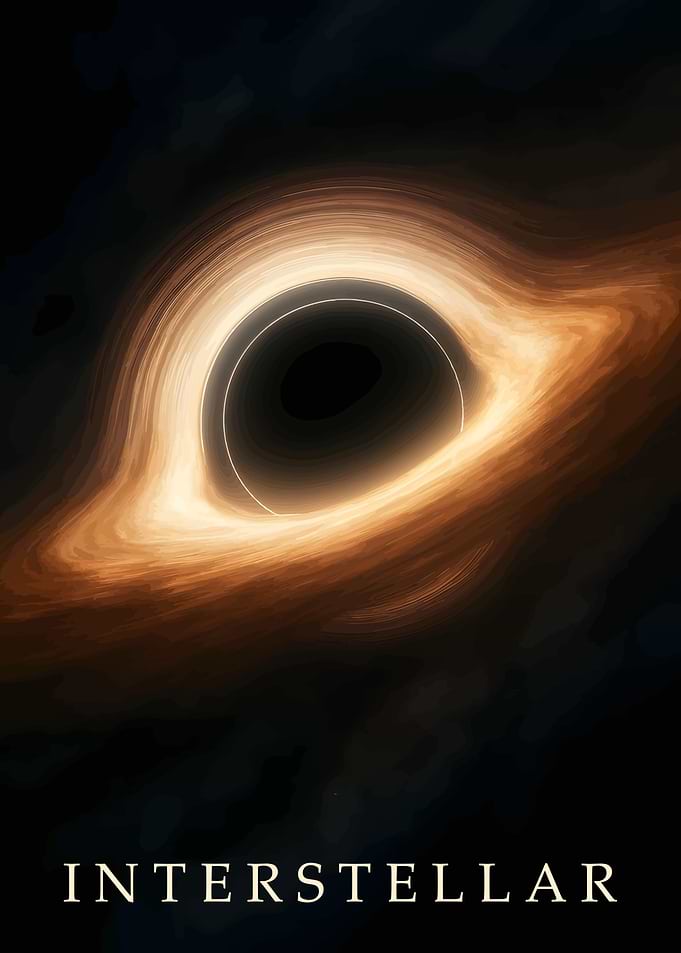 Interstellar Black Hole Digital Art