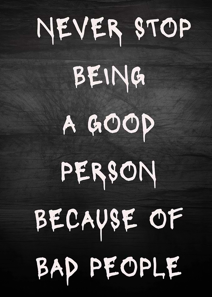 Inspirational Quote on Dark Wood