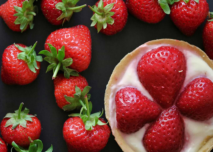 Fresh Strawberries and Tart