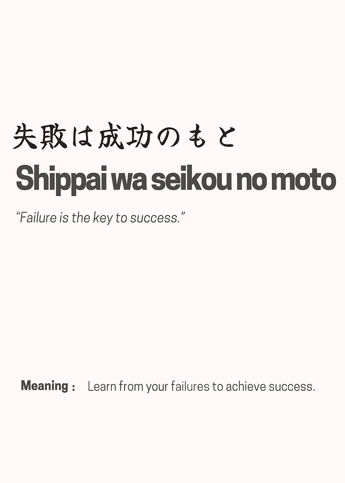 Failure is the key to success