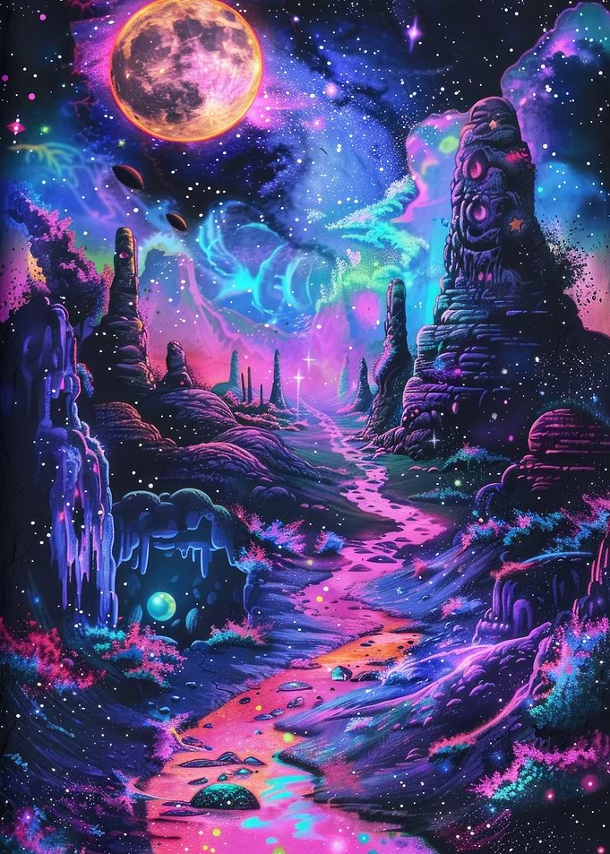 Surreal Cosmic Landscape