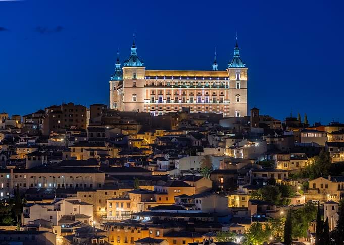Alcázar of Toledo at Night