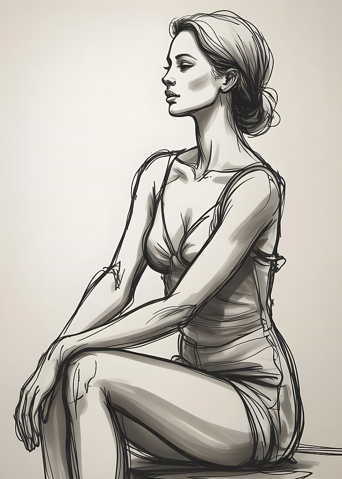 Woman Sketch Portrait