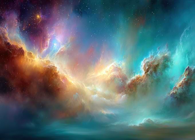 Colorful Nebula Space Cloudscape