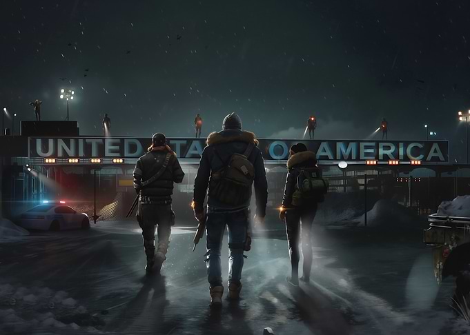 Post-Apocalyptic United States Border Crossing