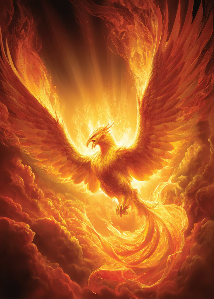Fiery Phoenix Rising