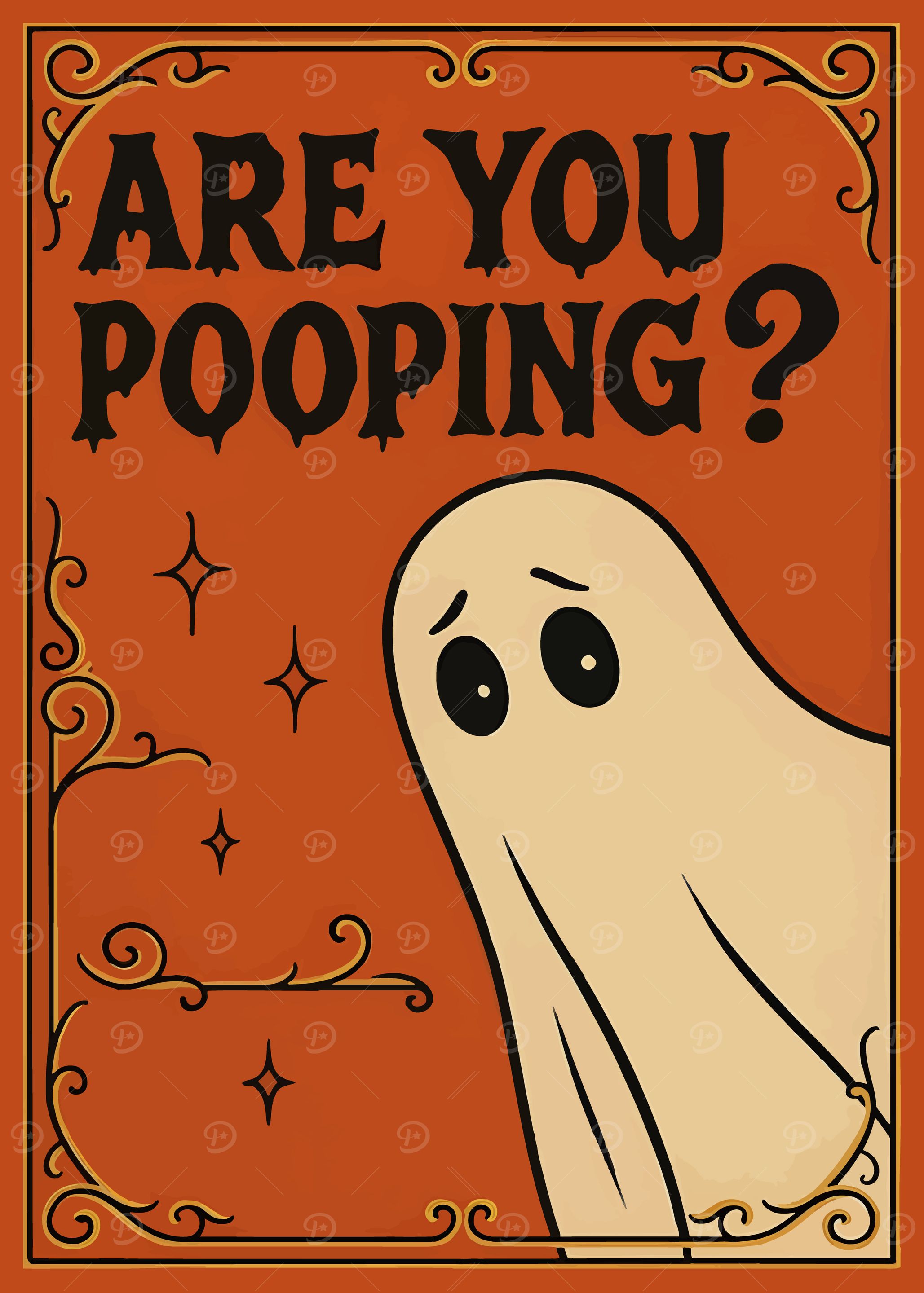 Are You Pooping? Ghost Art