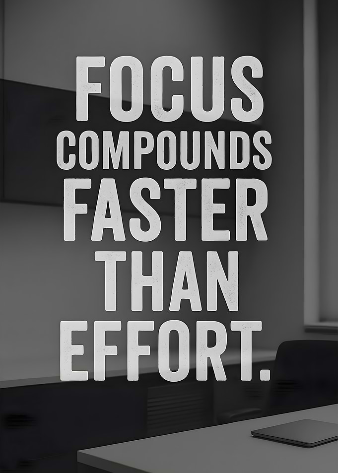 Focus Compounds Faster Than Effort