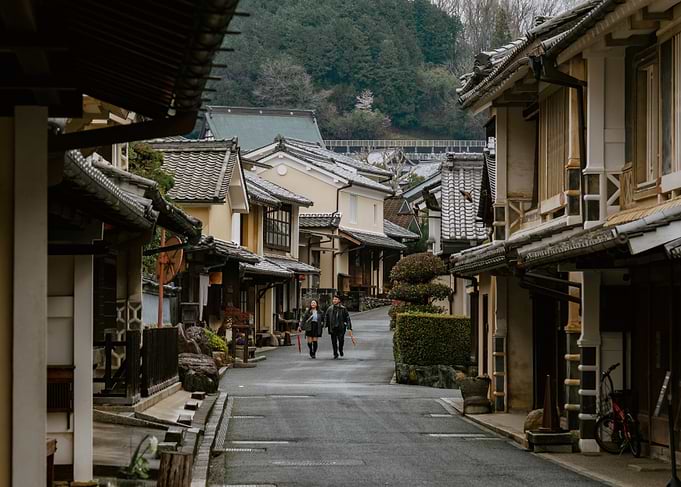 Japanese old town street