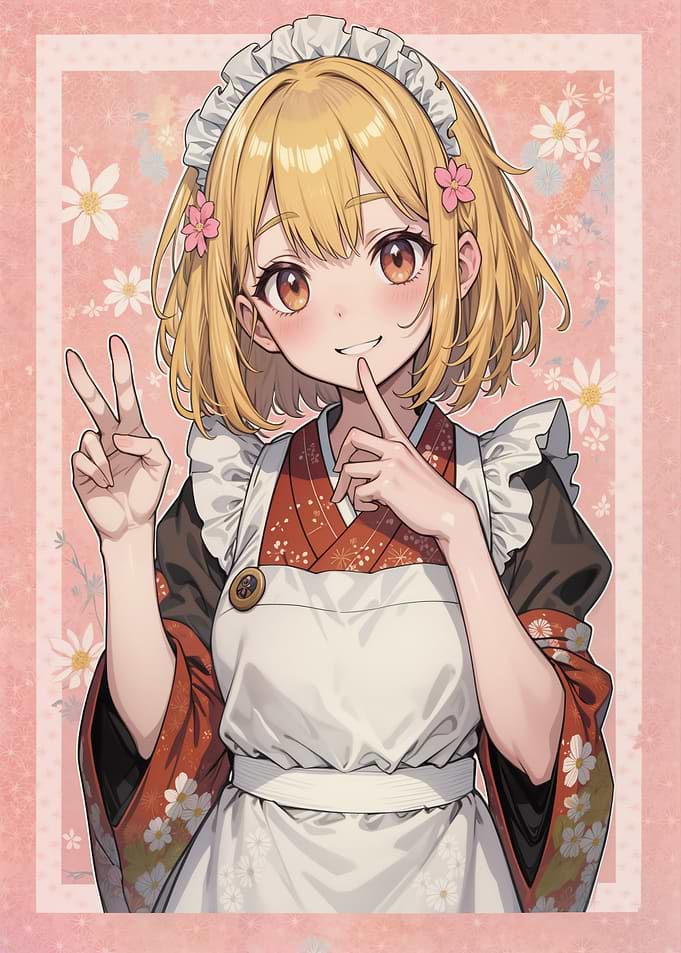 Anime Girl in Maid Outfit