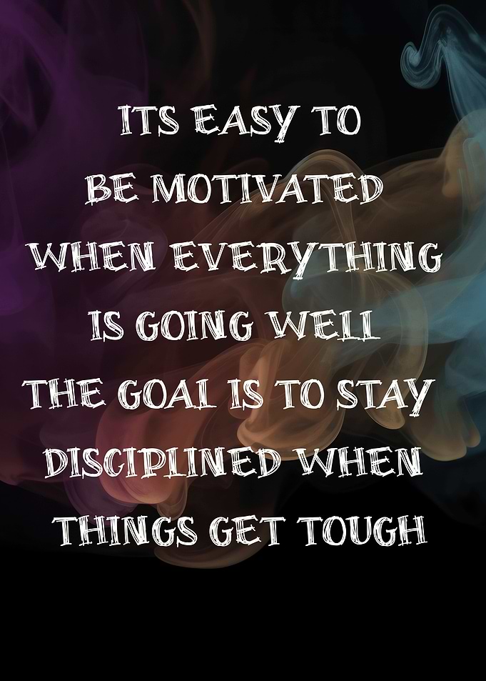 Motivational Quote on Abstract Background