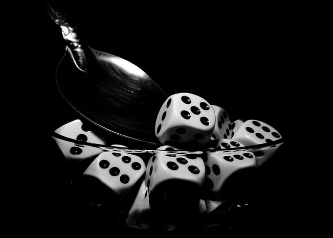 Dice and Spoon Still Life