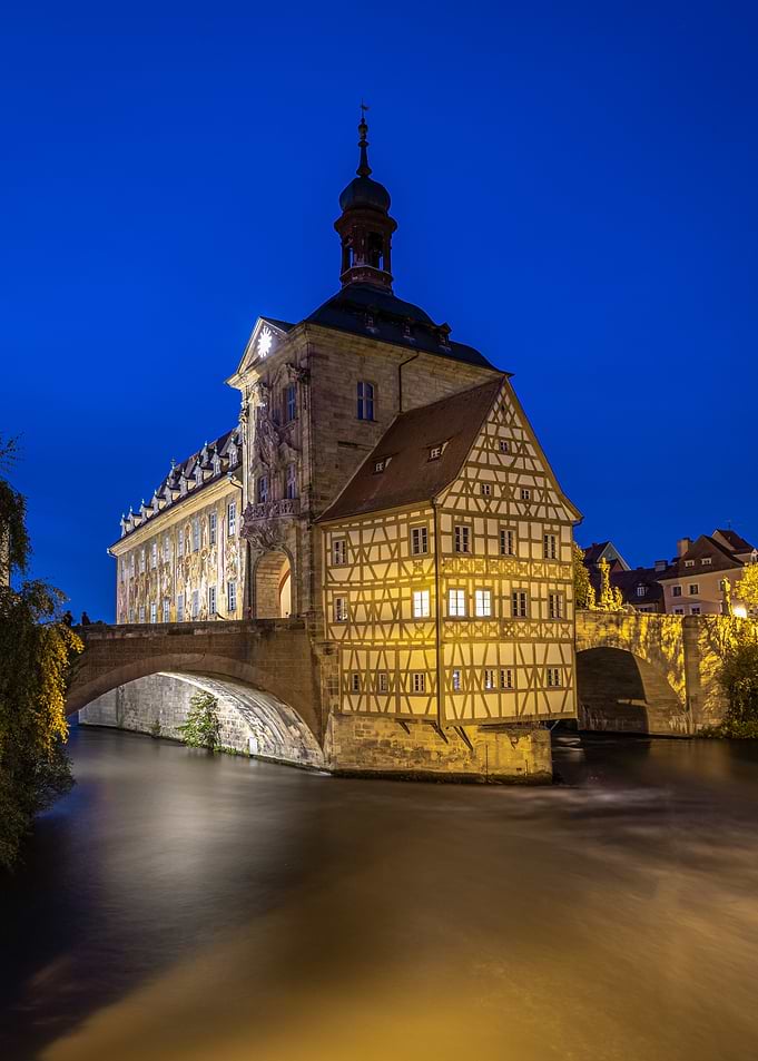 Bamberg Old Town Hall at Night