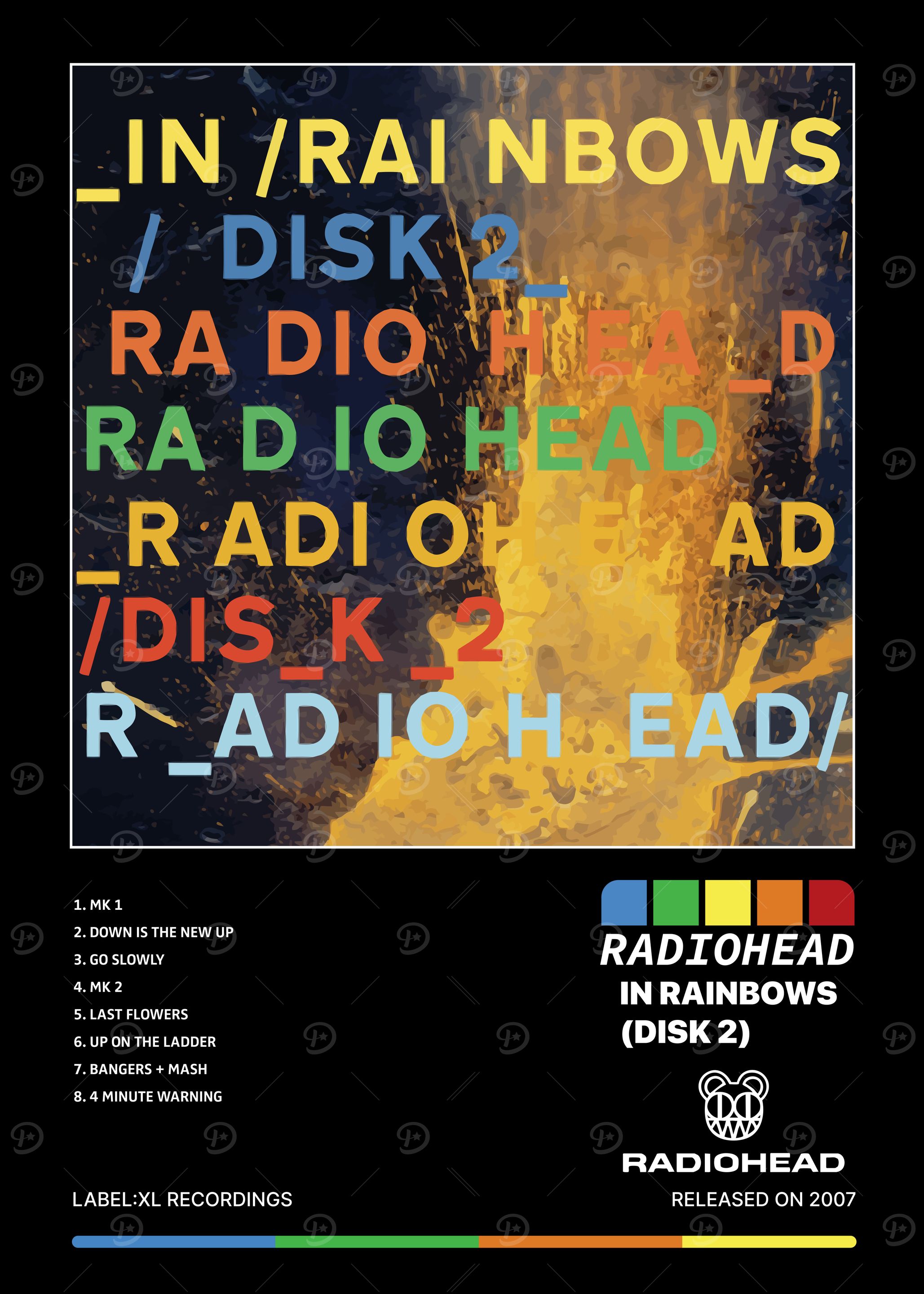 Radiohead In Rainbows Disk 2 Album Art