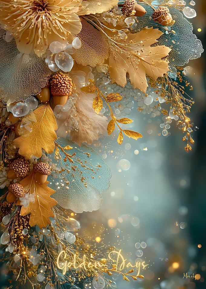 Golden Days – Luminous Botanical Nature Art