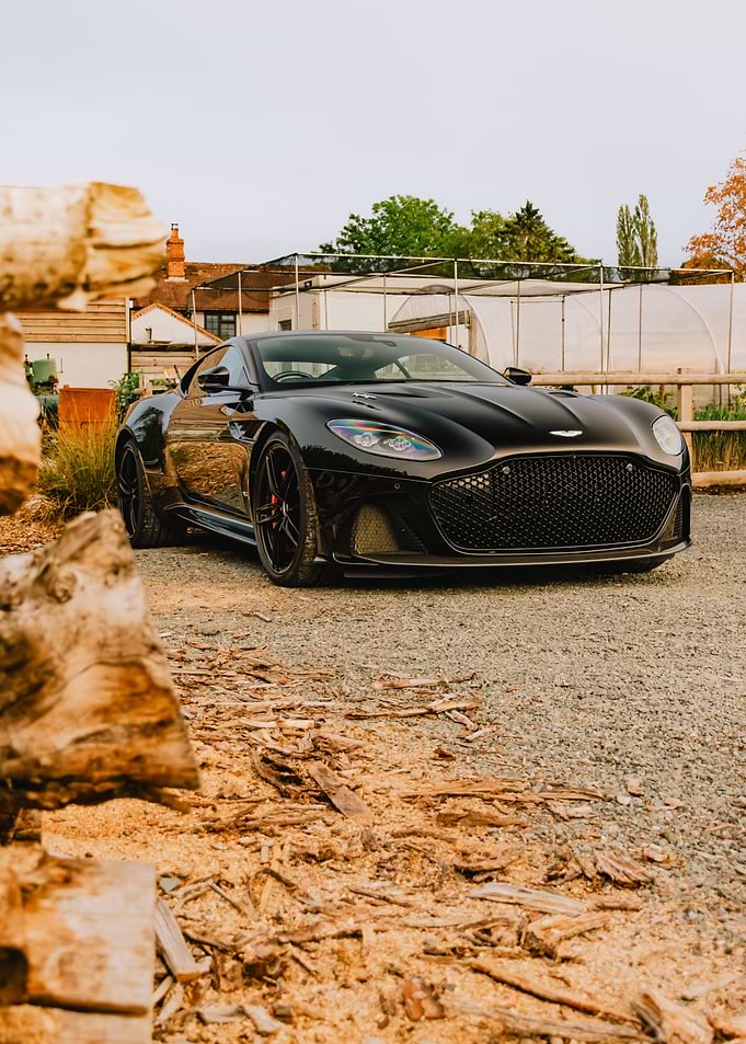 Elegance in Contrast: Black Aston Martin DBS Superleggera