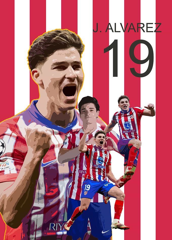 J. Alvarez Football Poster