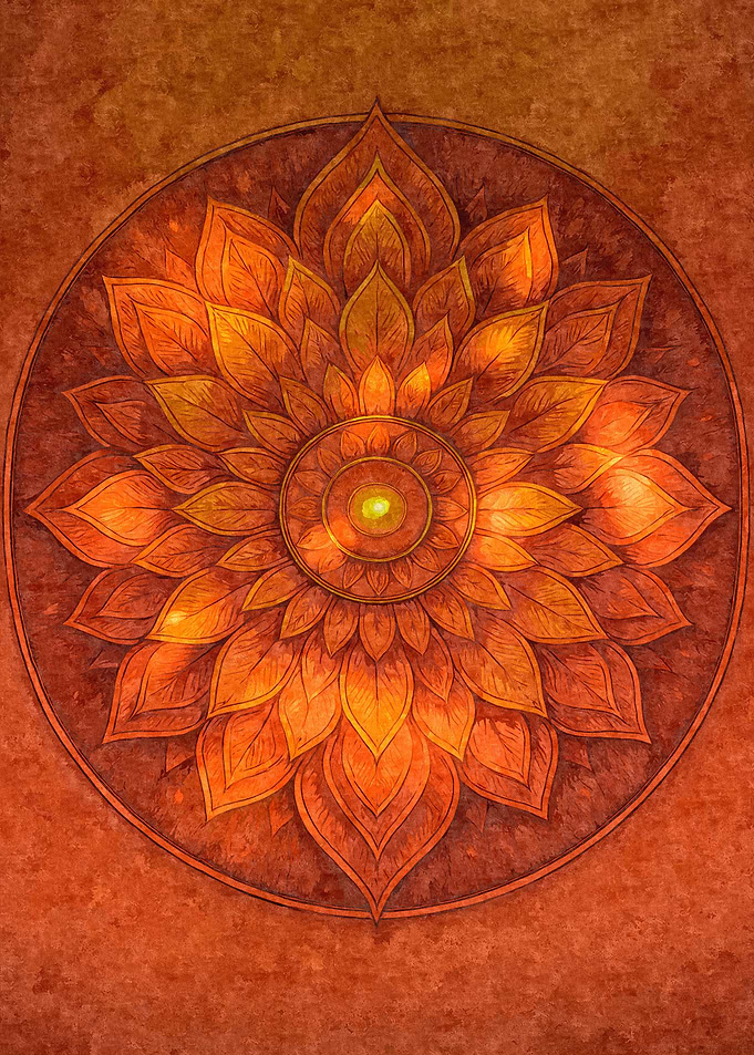 Mandala 'Heartflame'