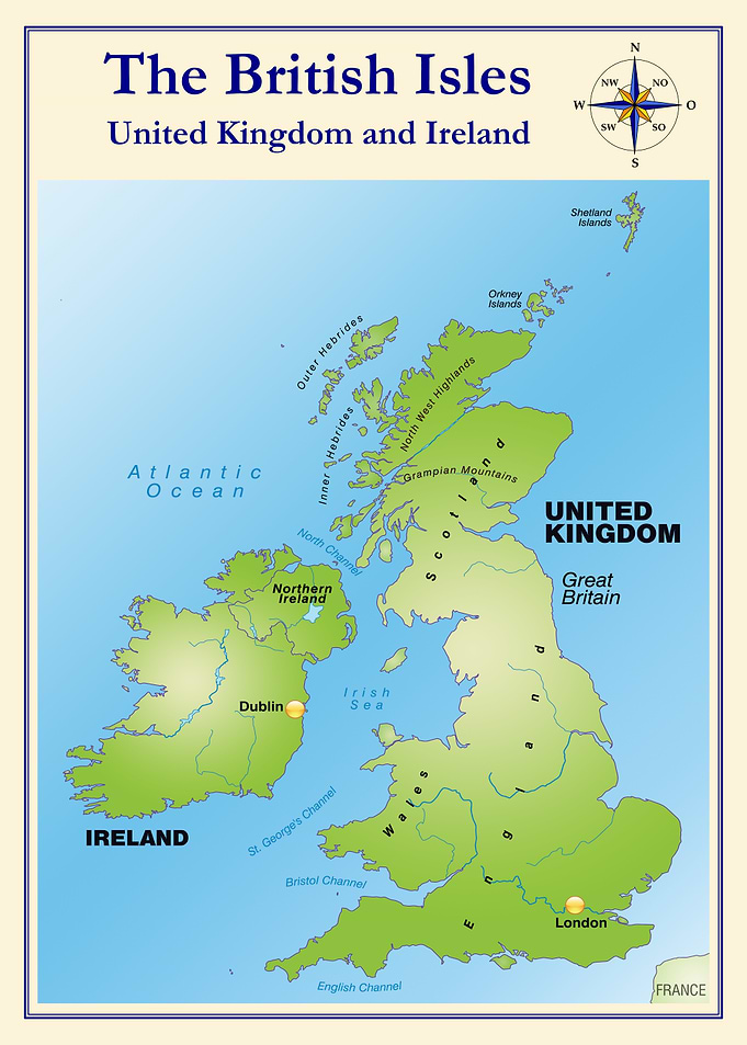 Map of the British Isles