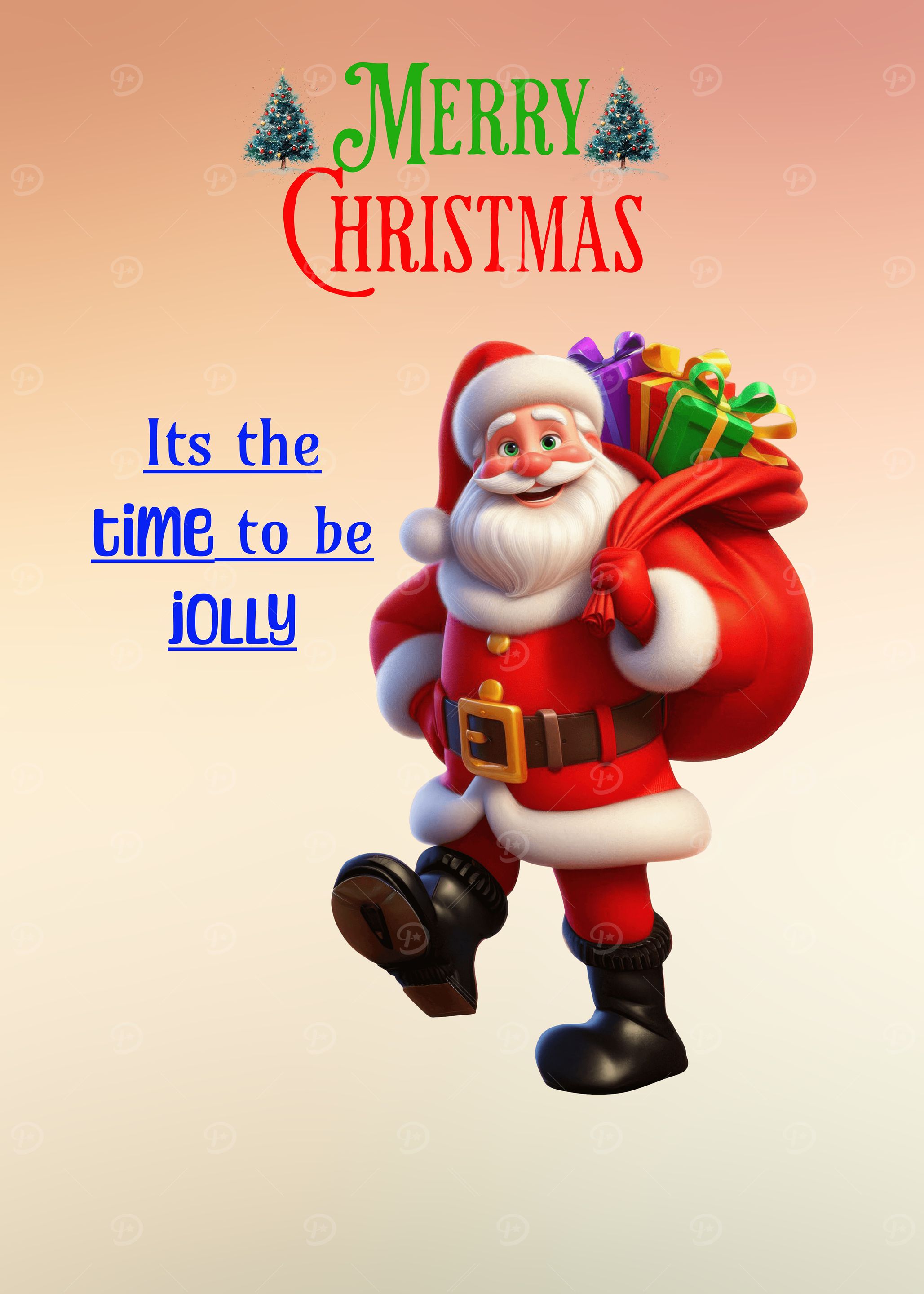Merry Christmas Santa Claus Illustration