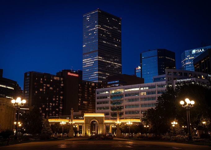 Denver Skyline at Night
