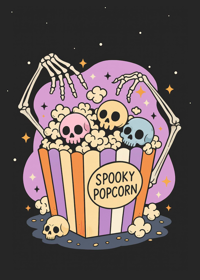 Spooky Skull Popcorn