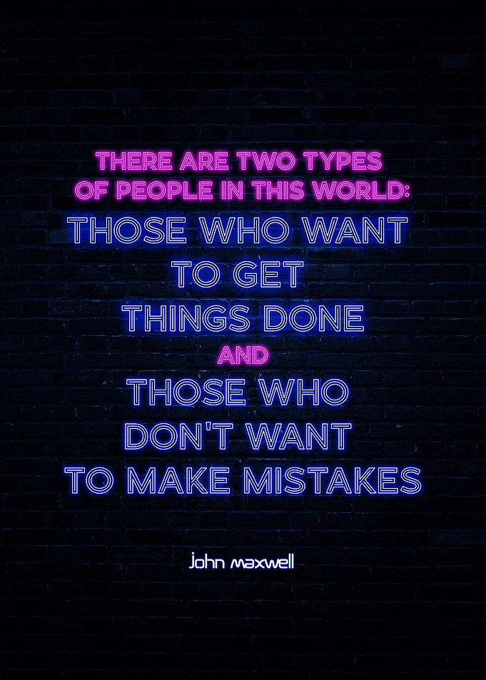 Motivational quote Neon Sign