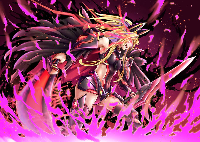 Anime Warrior Woman with Sword