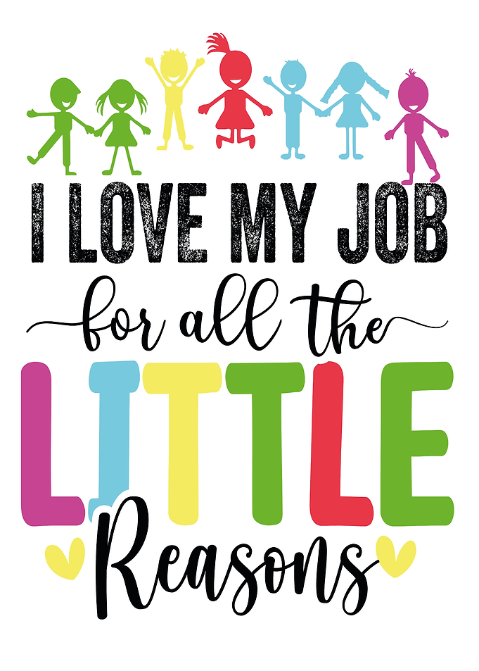 I Love My Job Daycare Teacher Quote Back to school