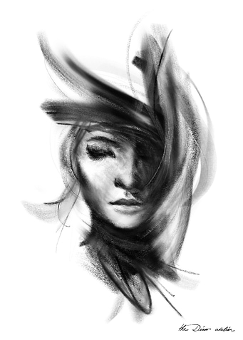 Monochrome Portrait of a Woman