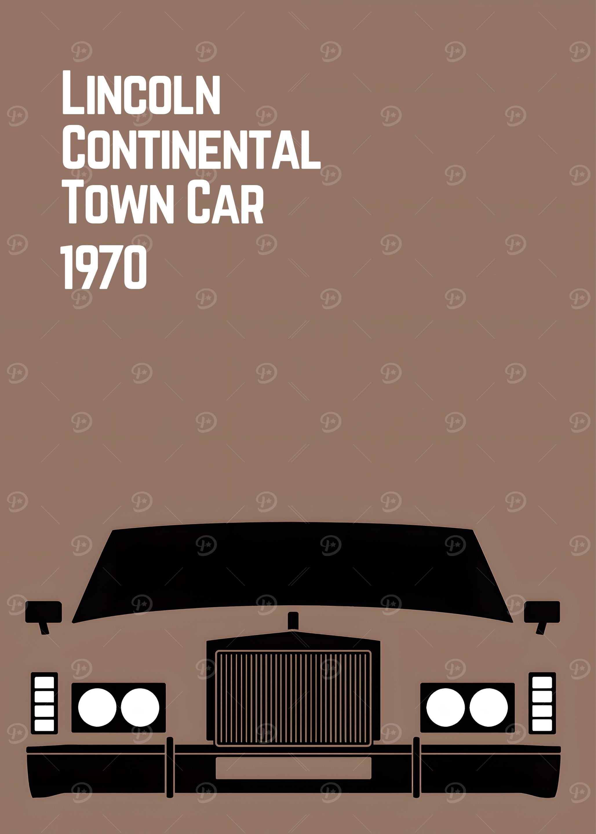 Lincoln Continental Town Car 1970 Poster