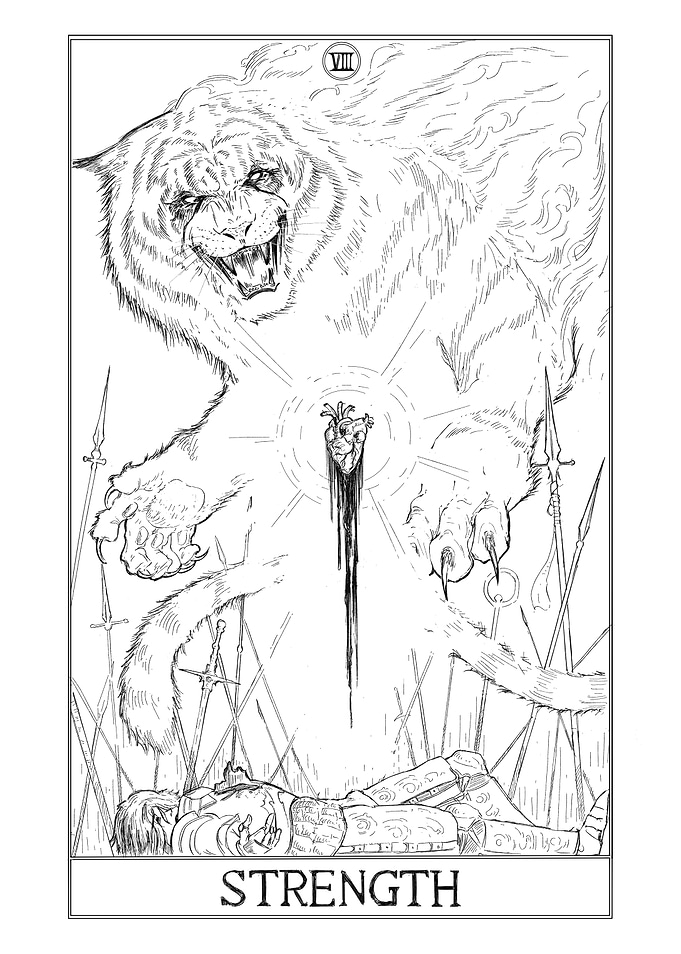 08 'Strength' - Tarot Card
