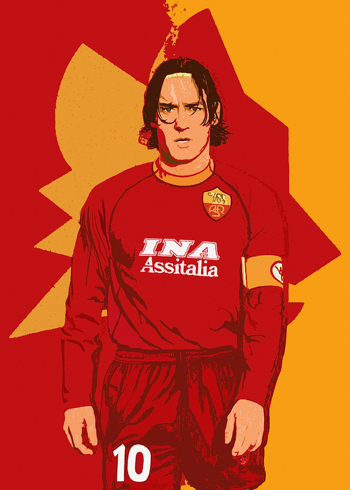 Francesco Totti AS Roma Portrait