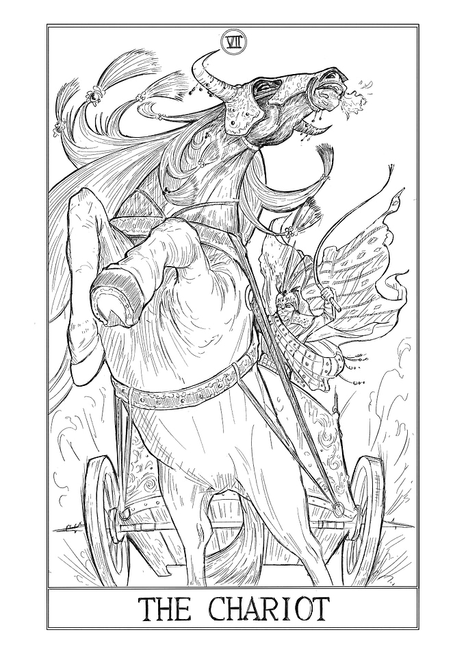 07 'The Chariot' - Tarot Card
