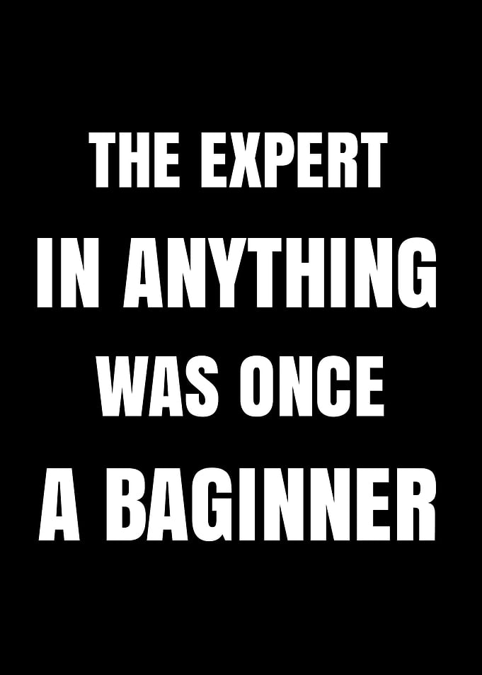 Expert Beginner Inspirational Quote