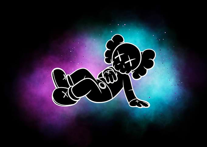 Kaws Character in Space