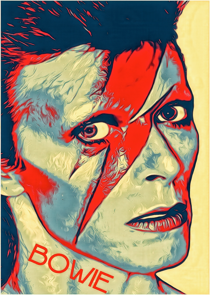 David Bowie Pop Art Portrait