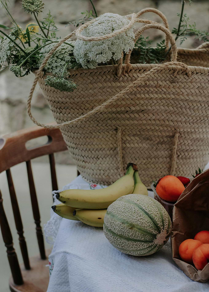 Still Life with Fruit and Woven Basket