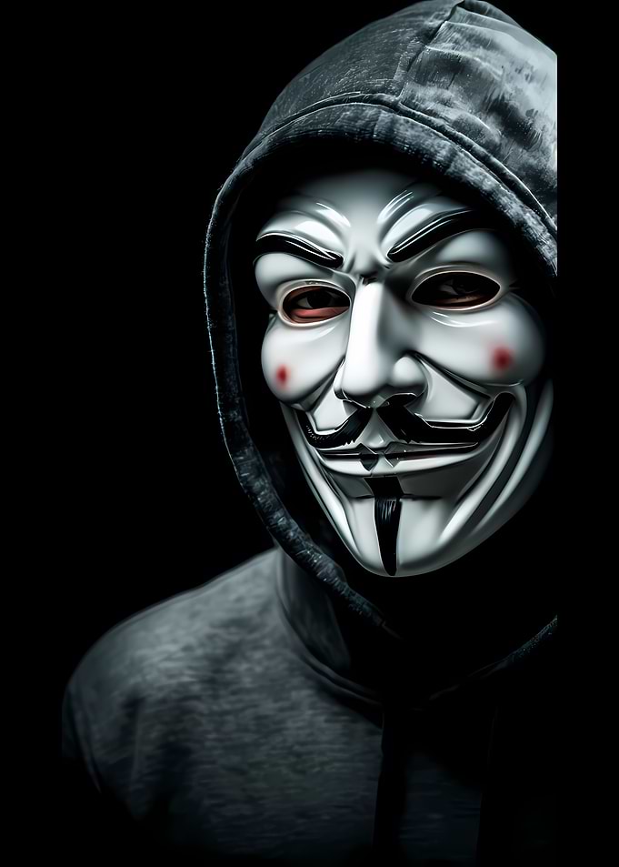 Anonymous Mask in Dark Setting