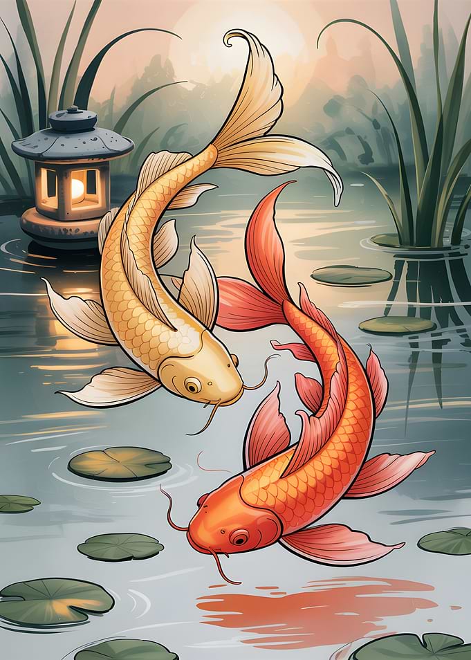 Koi Fish Pond Serenity