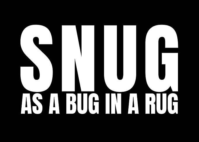 Snug as a bug in a rug