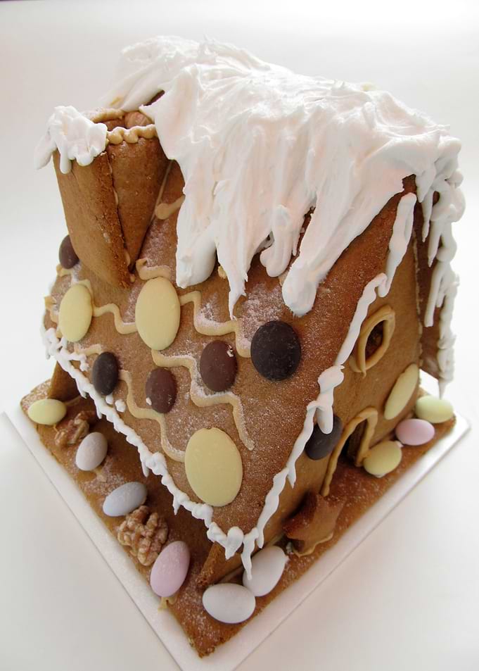 Gingerbread House with Icing and Candies