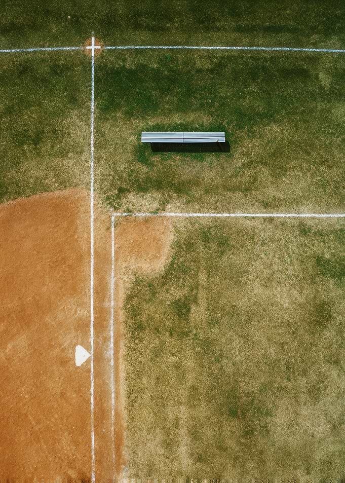 Aerial View of Baseball Field