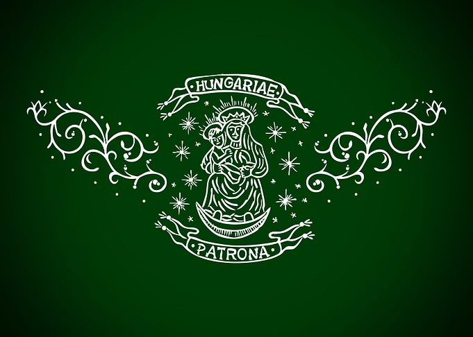 Hungariae Patrona Coat of Arms