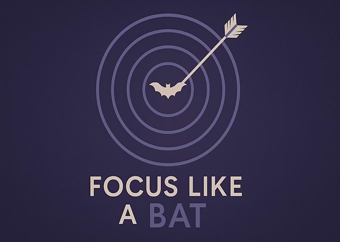Focus Like a Bat Halloween Motivation
